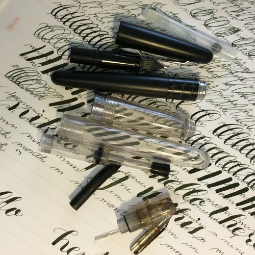 pen cleaning day!